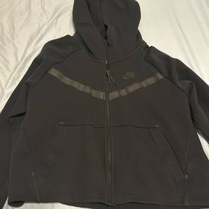 Nike tech cropped zip up (women's)